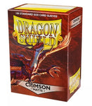 Fundas Dragon Shield - Estándar Matte Carmesí (100 Unidades)