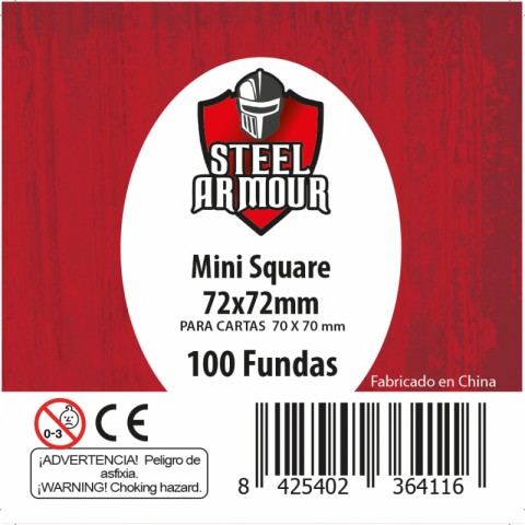 Fundas Steel Armour Mini Square 70x70 (100)