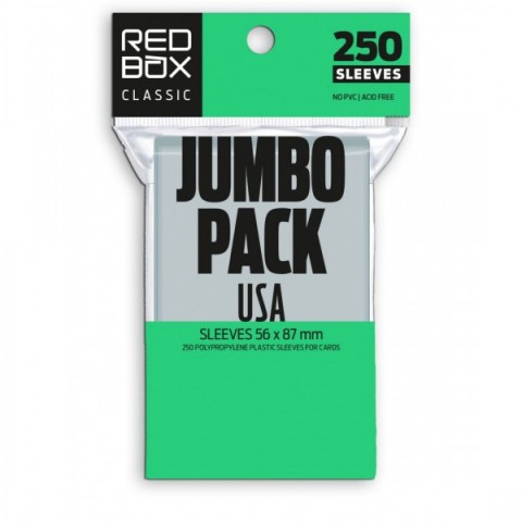 Fundas Jumbo Pack Usa (56x87mm) 250 ud 60 mic