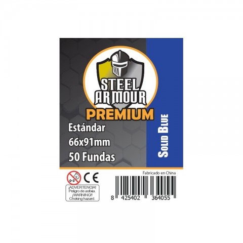 Fundas Steel Armour Estándar PREMIUM Solid Blue (50)