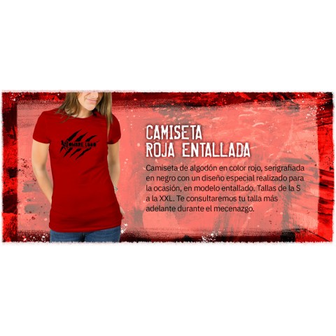H5: Camiseta Roja Entallada [Preventa]