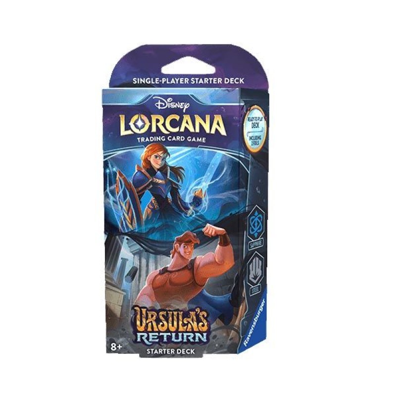 Disney Lorcana Sapphire & Steel Starter Deck – Lorcana: Ursula’s Return [Preventa]