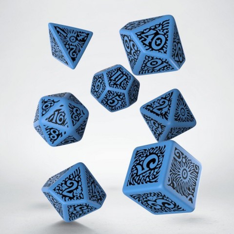 Set de Dados Azathoth - Azul & Negro