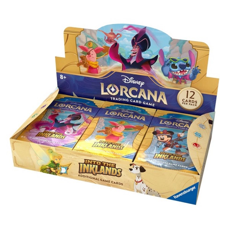 Disney Lorcana Into the Inklands Card Booster -Caja de Sobres de ampliación 24 unidades