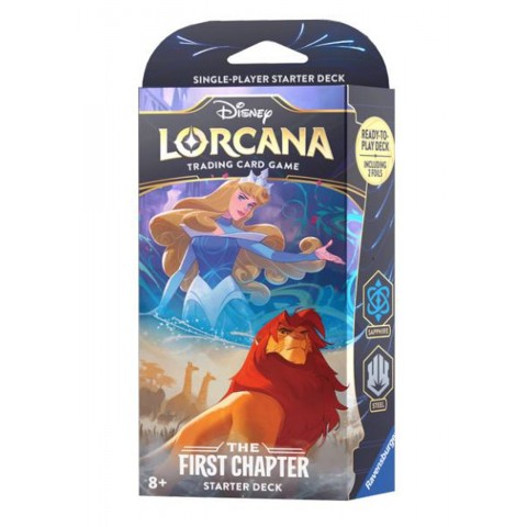 Disney Lorcana The First Chapter Starter Deck - Shappire  & Steel
