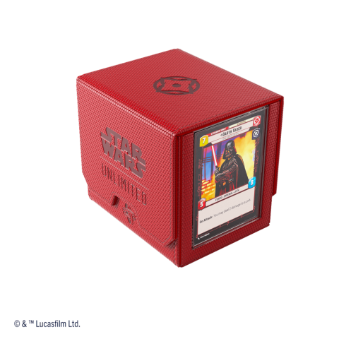 Star Wars Unlimited: Deck Pod Red - Caja Almacenamiento de Cartas Premium